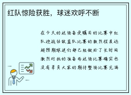 红队惊险获胜，球迷欢呼不断